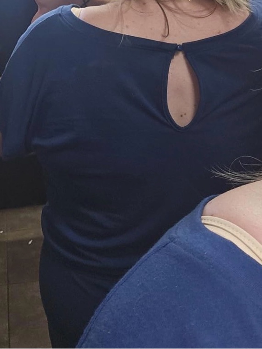 Off-Shoulder Rust Drawstring Jumpsuit - Picture 4 of 7